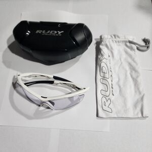 Rudy Project Tralyx+ sunglasses in a white gloss frame with ImpactX photochromic